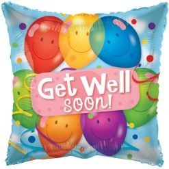 19487 Globo 18"  Get well soon